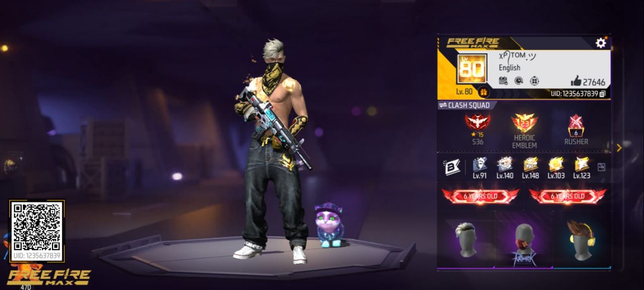 FF Account Lvl 80 | Prime 5 | 4 Artifact + 84 Mythic | 516 Weapons | 482 Collection | 27K Likes | 6 Years Old | BD Server Free Fire Account Bangladesh