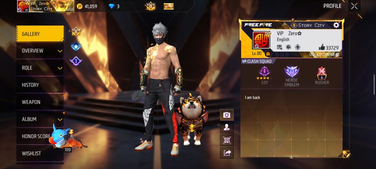 FF Account Lvl 80 | Prime 8 | 9 Artifact + 114 Mythic | 651 Weapons | 498 Collection | 449 Vehicles | 33K Likes | VIP + Strong Collabs | BD Server Free Fire Account Bangladesh